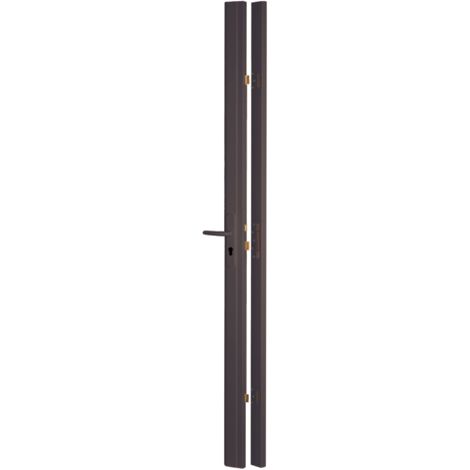 Thirard - Boîtier de serrure en applique  réversible avec gâche standard pour porte haut. 2250 mm maxi, marron