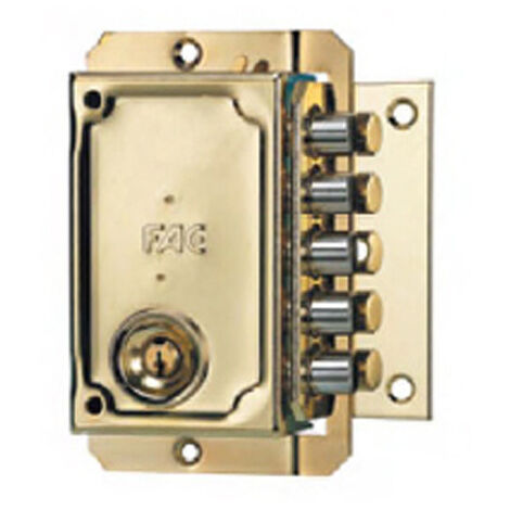 Serrure s 90 c droite en or fac