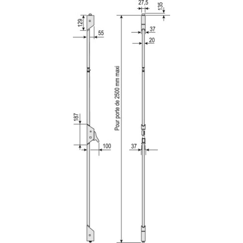 Serrure Safe Pad 733 Blanc - Vachette