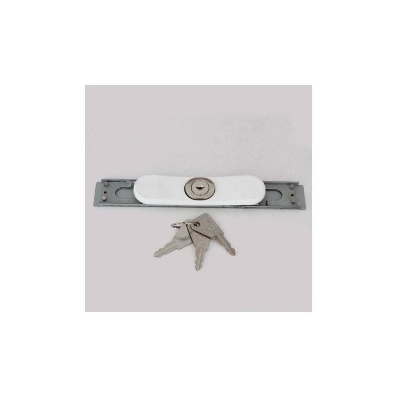 Serrure sécurité avec contre plaque pour volet roulant tirage direct
