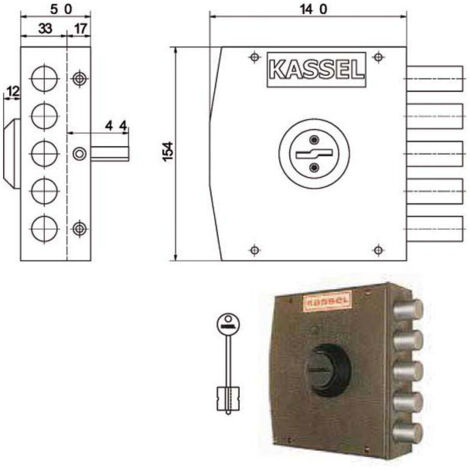 Serrure Sic.Semplice Dx Dm 1101 Kassel
