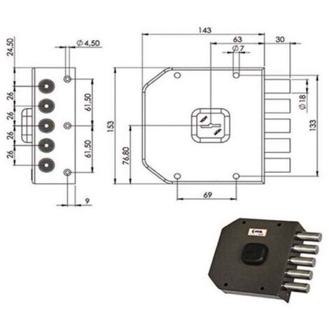 Serrure Sic.Semplice Sx Dm A411 Moia