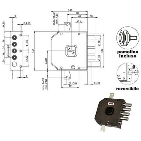 Serrure Sic.Triplice Sx Dm A414 Moia