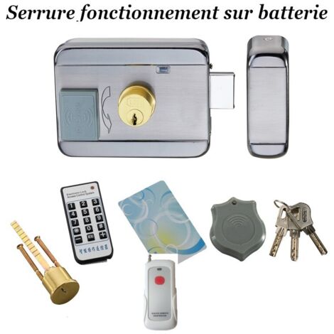 Serrure télécommandé sur batterie d'ouverture à distance