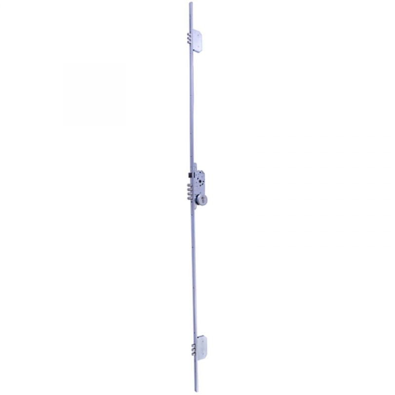 Serrure de sécurité 3 points avec pênes avant chromés T2B3566LC avec long Tesa