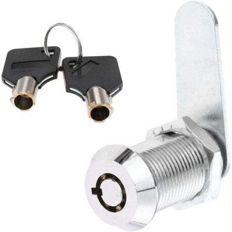 Serrure tubulaire en alliage de zinc pour tiroir de sécurité, cylindre de porte, boîte aux lettres, boîte à outils, serrure à 2 clés