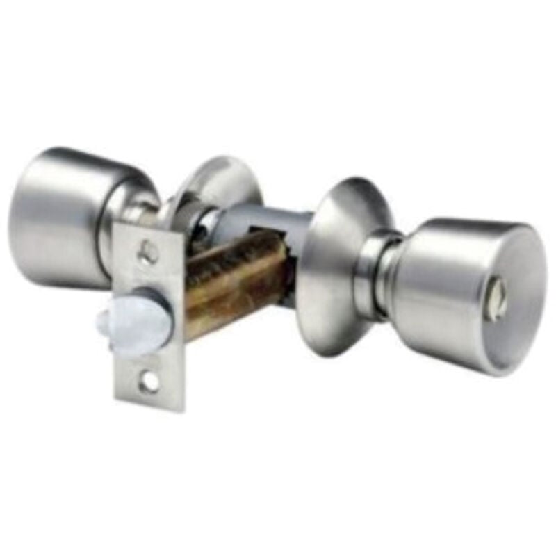 Serrure tubulaire V6526 axe 63,5mm bouton tulipe inox Vachette 19299000