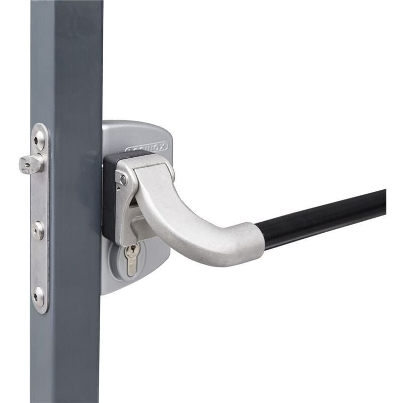 Locinox - Serrure type industriel anti-panique pour carrés 60 à 80 mm profiles en ral 9005