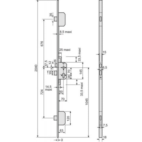 serrure ure a larder 3p trilogia ii d/g