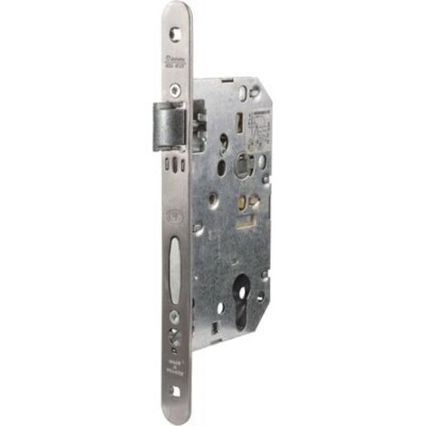 Vachette – Serrure à larder inox à fouillot sans gâche – Clé I – Axe 50 mm – 1 point de fermeture – Installation mortaise