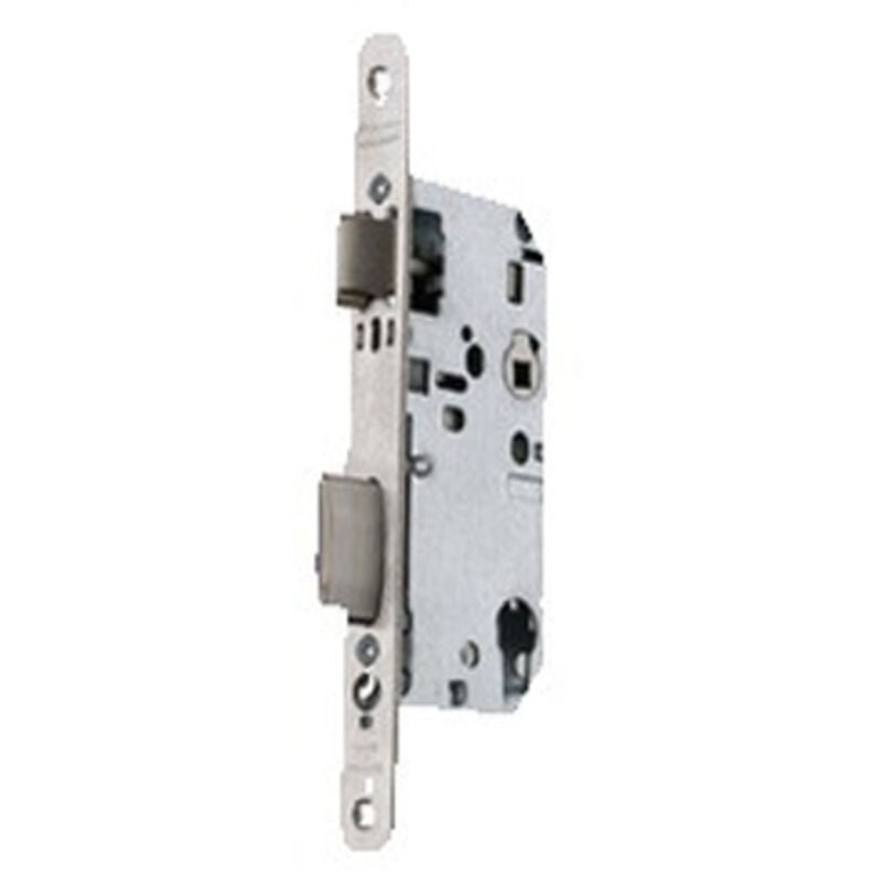 Serrure monopoint à larder D458 urgence axe 50mm T20 bout rond finition inox Vachette 14502000