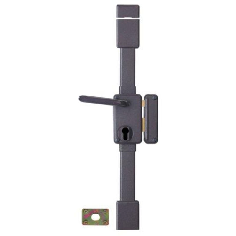 Thirard - Boitier de serrure en applique Beluga à tirage pour porte d'entrée, droite, 3 pts, axe 45mm, blanc