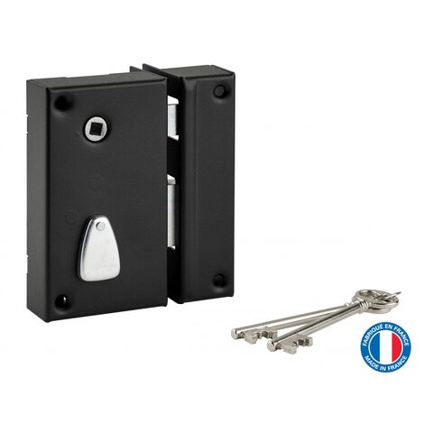 Serrure encastrable pour porte d'intérieur a50mm ea85mm bout carre