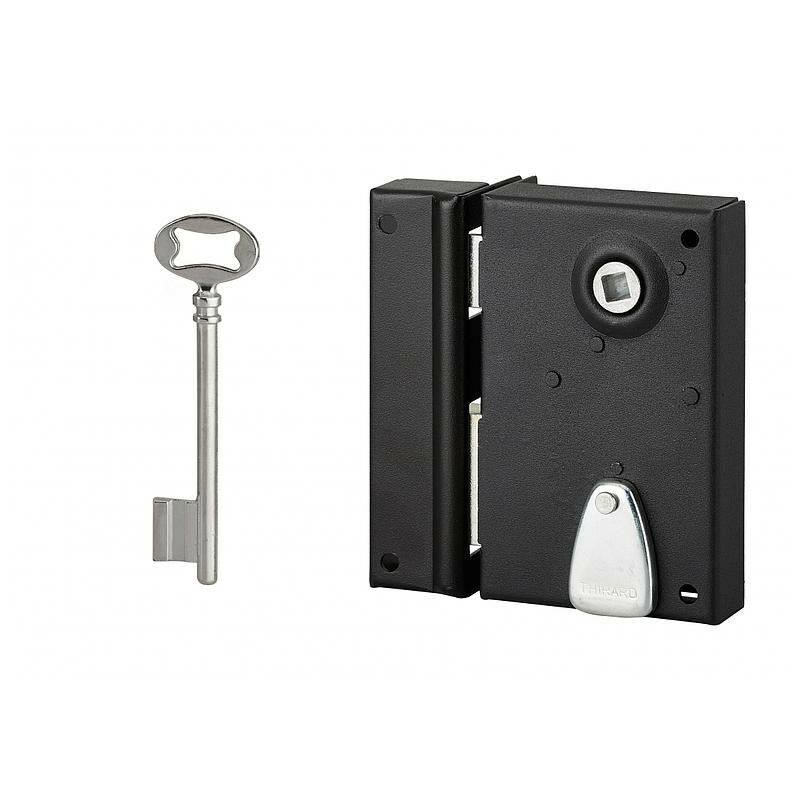 Serrure en applique 70 x 110 mm gauche avec 1 clé zinguée conditionnement bac - 900141 - Thirard