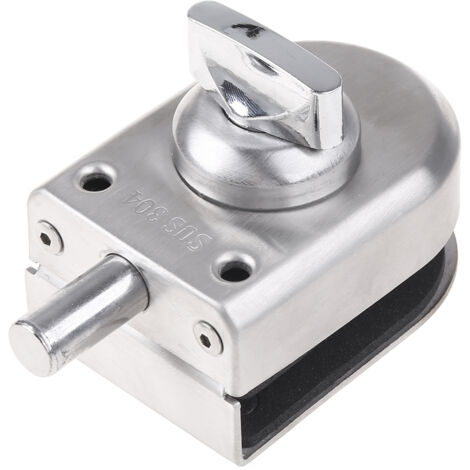 Serrures à tourniquet sans clé, poignée de verrouillage pour porte vitrée, pêne coulissant rotatif, serrure intérieure-AquaForge