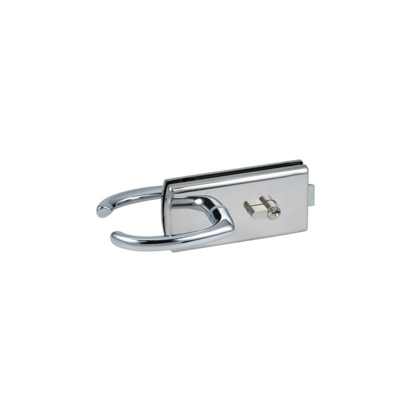 Assa Abloy - Serrure de milieu lagune 4300 Sans cache cylindre Argent Argent Chromé brillant