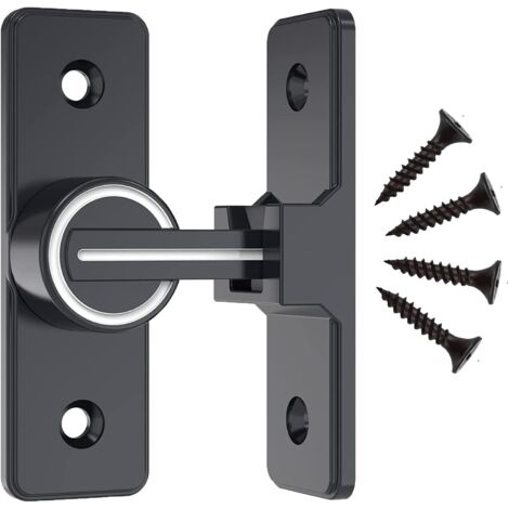 Serrures de porte de grange Loquet de porte coulissante lumineux Serrures de porte robustes en alliage de zinc Pour chambre à coucher, salle de bain, clôture extérieure