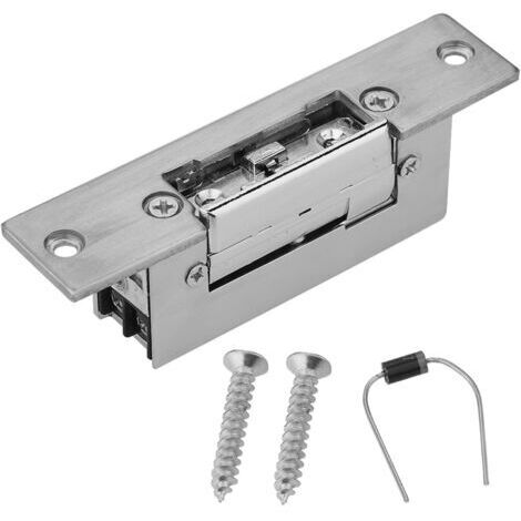 Serrures de Porte électriques et Accessoires Gâche électrique de Type étroit Double Mode de Déverrouillage Serrure de Contrôle D'accès Serrure de Gâche électrique Pièces de