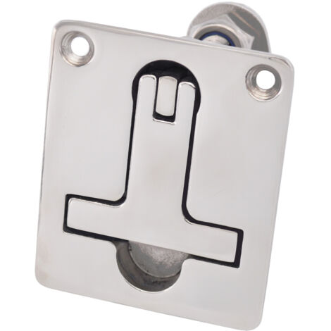 Serrures de porte en acier inoxydable 316, poignées carrées, serrures de sol de type T, accessoires de quincaillerie pour la marine, les yachts et les véhicules récréatifs.