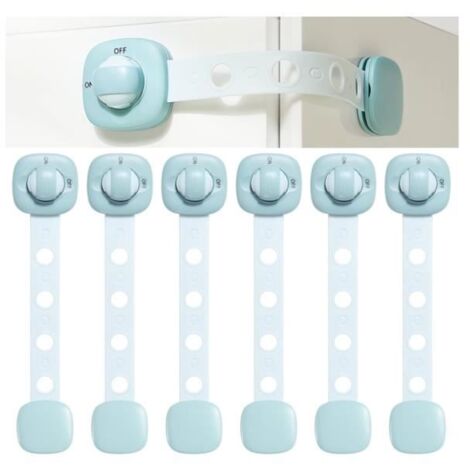 Serrures de sécurité pour enfants - Bloc Placard Bebe - Réglables pour Tiroirs, Placards, réfrigérateurs