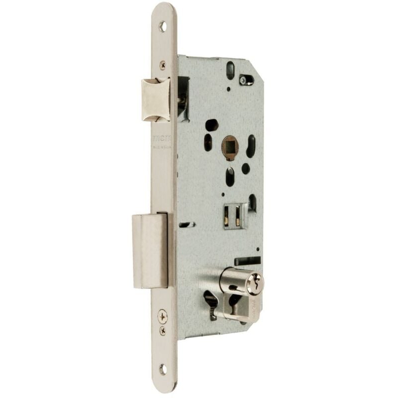 MCM - Serrure Instituc.Si01-60 Inox Gâche Et Clé P.Rdo.
