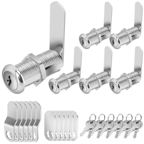 Serrures pour armoires, serrures à came longues à clé identique, ensemble de serrures à came pour armoires--