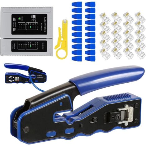 Sertir Pour Cbles Jeu de Connecteurs pour Cble Rseau Pince