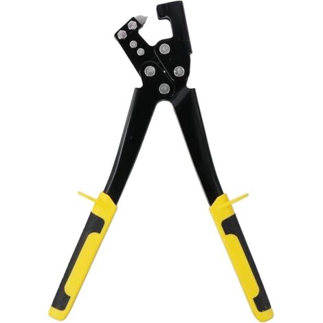 Sertisseur Goujon Acier Léger, Outil à Main Cloisons Sèches, Keel Metal Punch Lock, Pinces à Poinçonner Fixe à Quille, Poinçonneuse Sertir Plaques Plâtre pour Construction Maisons, Bureaux, Entrepôts