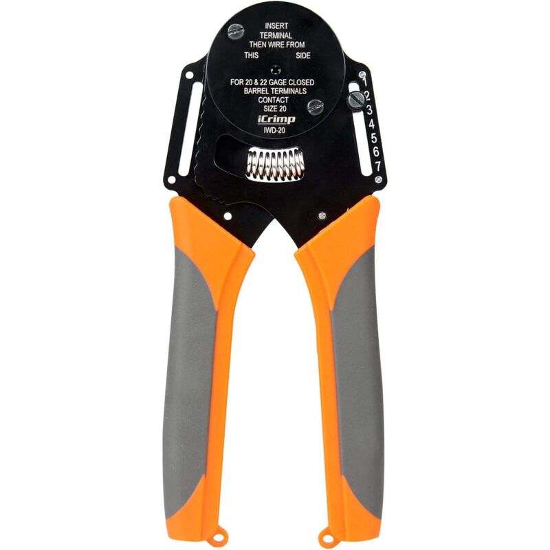 Sertisseuse à barillet fermé 4 empreintes, 8 empreintes pour contacts solides Deutsch gage 20&22(IWD-20)