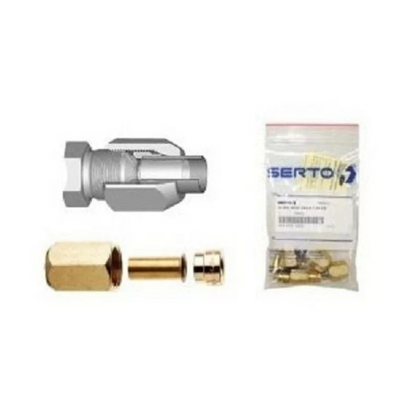 So 40231-1/4 +1/2 SAE/0.80 - Raccords à sertir Cuivre Frigo - Sachet de 2 - 416.2384.265 - Serto