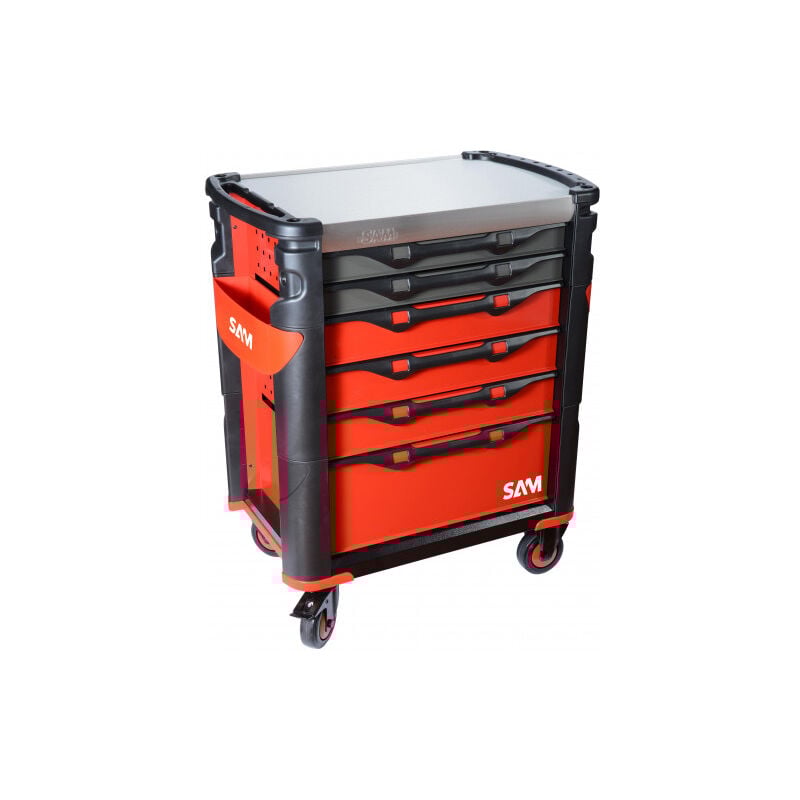 Sam Outillage - Servante sam en Acier inoxydable 6 tiroirs à roulettes ( Prix pour 1 )