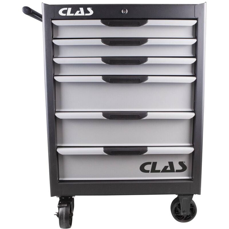 Clas - Servante d'atelier 6 tiroirs 400Kg L.688 x l.459 x H.1035mm (sans outils) - eg 0088 Equipements