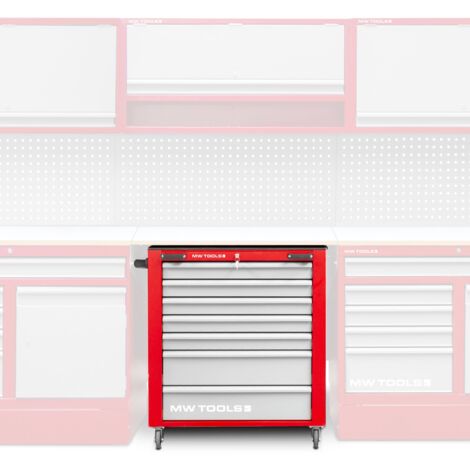 Servante à outils compacte 7 tiroirs idéal pour établis PRACO MW Tools GW207PR