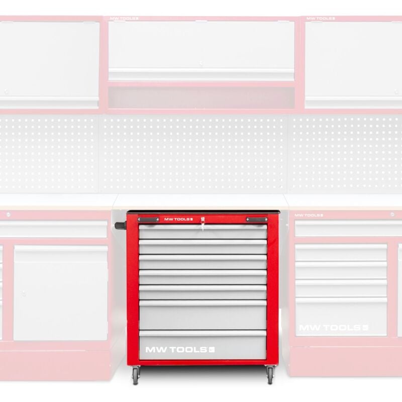 Mw Tools - Servante à outils compacte 7 tiroirs idéal pour établis praco GW207PR