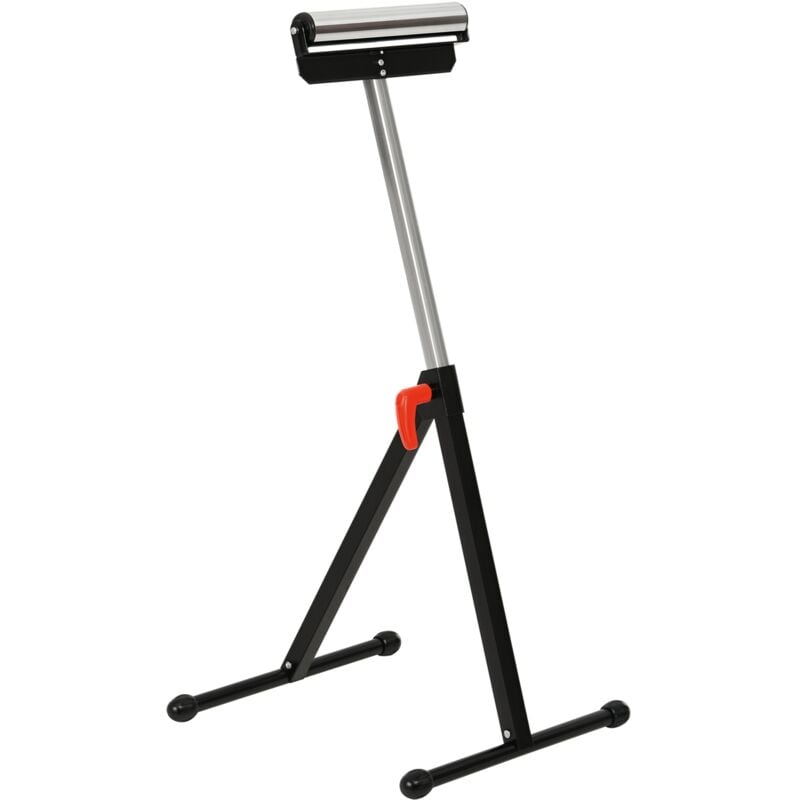 Servante à rouleau pliable - servante d'atelier à rouleau - max 90 Kg - h. 68-110 cm - métal rouge noir