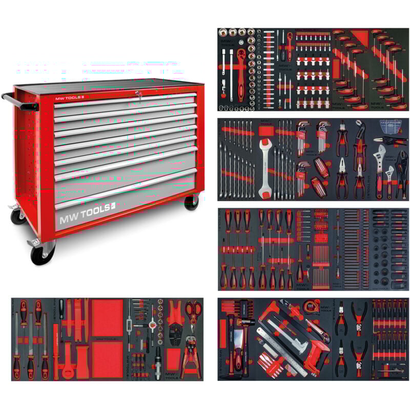 Mw-tools - Servante d'atelier complète xl 512 outils MWE512G3