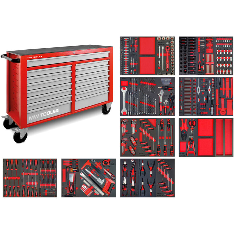 Mw-tools - Servante d'atelier complète xxl 512 outils MWE512G4