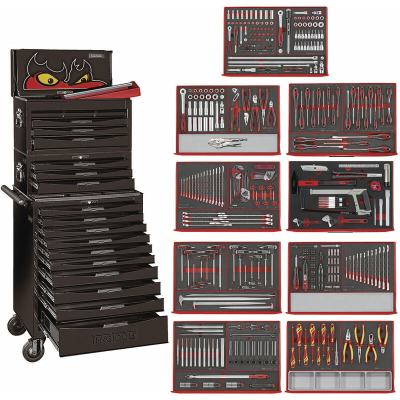Tengtools - Servante black foam mega master set Teng Tools TCEMM699NBK