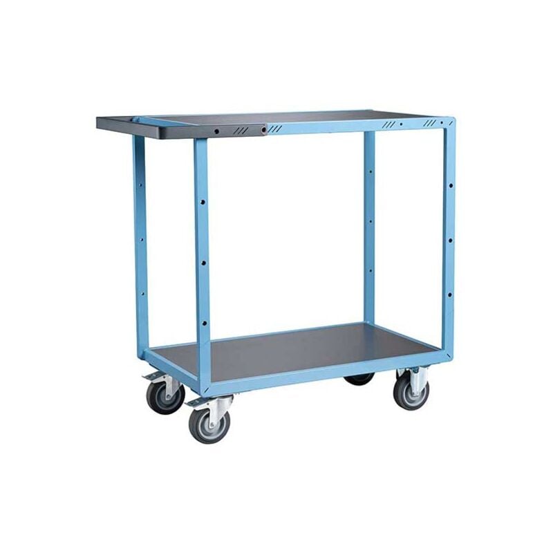 Servante d'atelier - 2 plateaux tôle 1000x600mm - Charge max 250kg - 880702321