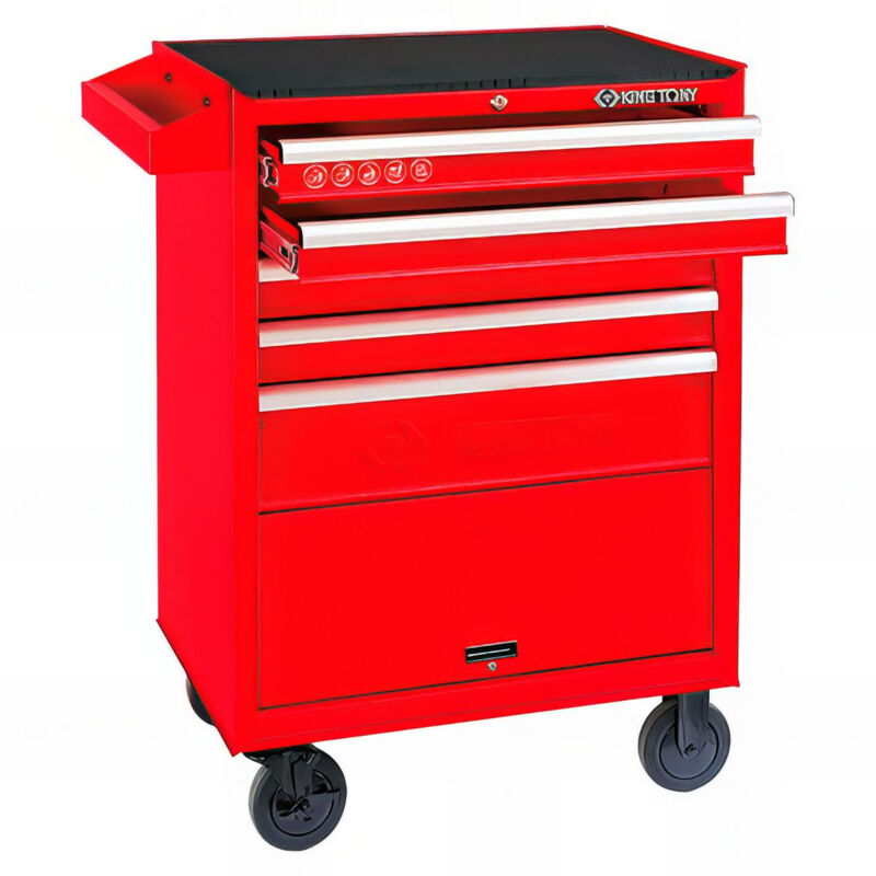 King Tony - Servante d'atelier strength vide - 5 tiroirs avec soute - 670 x 460 x 980 mm