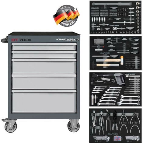 Servante d'atelier Kraftwerk LT700 7 tiroirs 339 outils