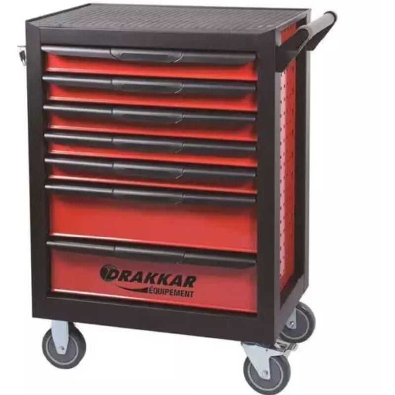 Sodise - Servante d'atelier 7 tiroirs composée de 221 outils - modules métal