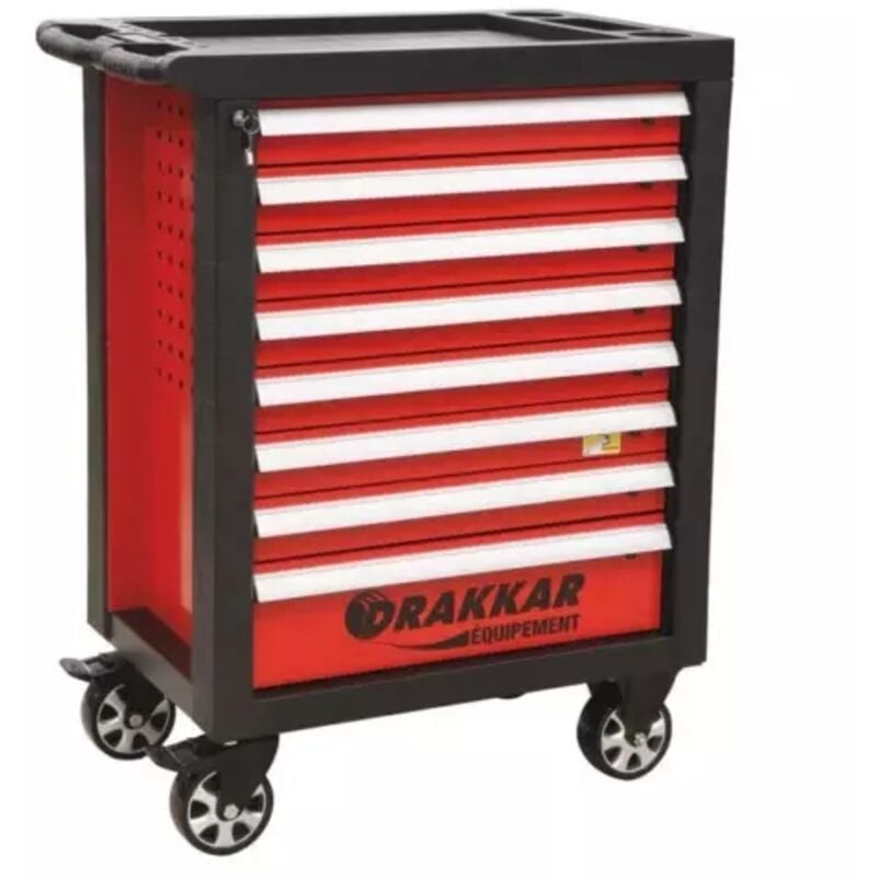 Sodise - Servante d'atelier 8 tiroirs composée de 320 outils - modules métal