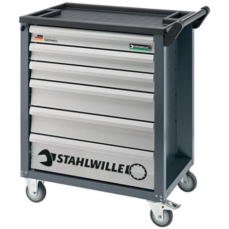 Servante d'atelier 90/6A l.780xP499xH912 mm 300 kg 6 tiroirs tôle d'acier STAHLWILLE