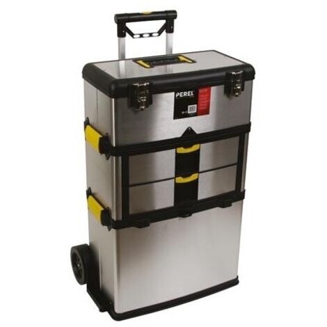 Servante d'atelier - acier inoxydable - 570 x 354 x 830 mm