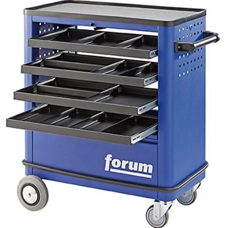 Servante d'atelier avec 4 tiroirs, Dimensions L x l x H : 625 x 400 x 930 mm, Poids 45 kg
