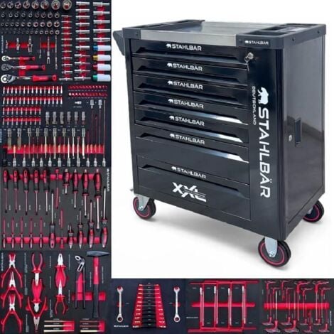 AUTRES BARRACUDA TOOLS Servante d’atelier Stahlbär Black Edition avec 7 tiroirs outillés