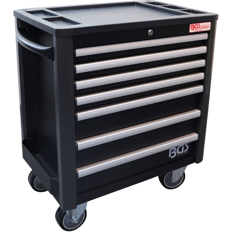 Bgs Technic - Servante d'atelier basse 7 tiroirs vide
