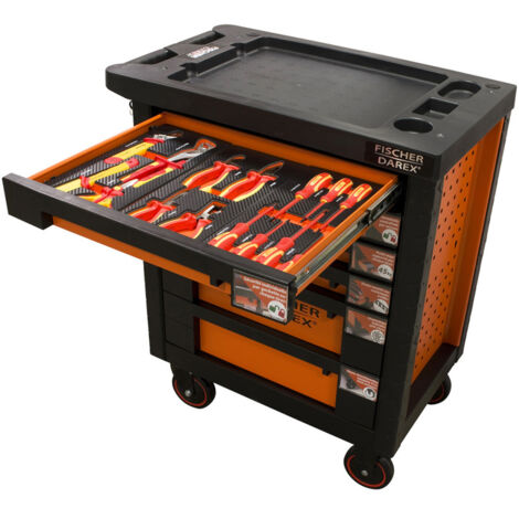 Servante d'atelier équipée composition électricien 13 outils