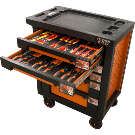 Servante d'atelier équipée composition électricien 33 outils